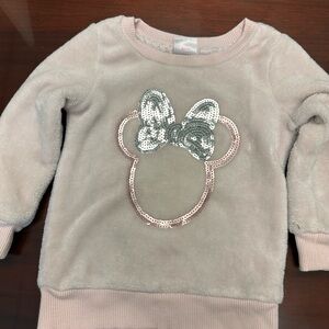 Disney Kids Pink and Silver Minnie Mouse Hoodie